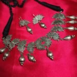 Premium SLA Lotus Choker Neckpc+ Earrings