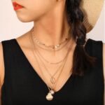 5 Layered Cowrie Golden Chain
