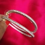 Premium Zircon Hoops Silver