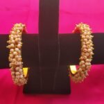 Peach Bajri Bangle Pair