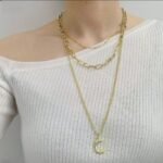 Crescent Charm Dainty Neckpc