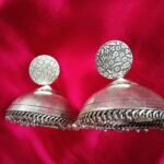 Bold Jumbo Statement Silver Jhumkas