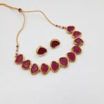 Ruby Statement Neckpc+Earrings