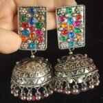 Multicolor Big Statement Jhumkas