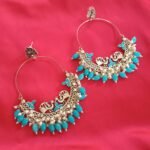 Turquoise Statement Anushka Chandbali