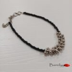 Black and Silver Beaded Nazarbattu