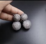 Premium A.Diamonds Dual Bauble- Silver