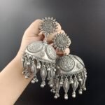 Such a Beauty Silver Jhumka