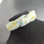 Check Pastels Knot Hair Band- Green