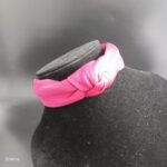 Jute Cotton Knot Hair Band- Pink