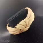 Jute Cotton Knot Hair Band- Brown