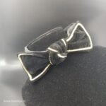 Premium Broad Velvet Bow Hair Band- Black