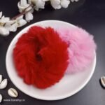 Fur Red Pink Set of 2