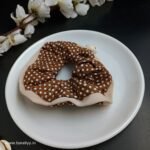 Dot Print Scrunchies- Brown
