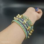 Ghungroo Beaded Bracelet- Blue
