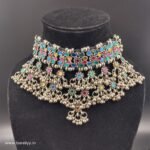 Delicate Mirror Replica Choker- Multicolor