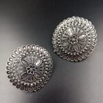 Floral Carved Statement Studs