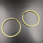 Sunshine Big Matte Hoops