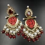 Cut Work Beautiful Dangler- Red