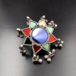 Real Glass Statement Ring- Red Green