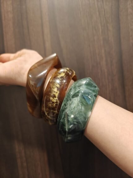 Resin Stack Jade Green and Mud