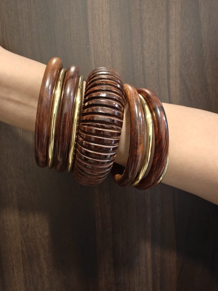 Wooden Brass Stack - Image 1