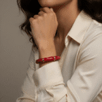 Celebrity Resin Bracelet Maroon