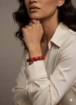 Celebrity Resin Bracelet Maroon - Image 3