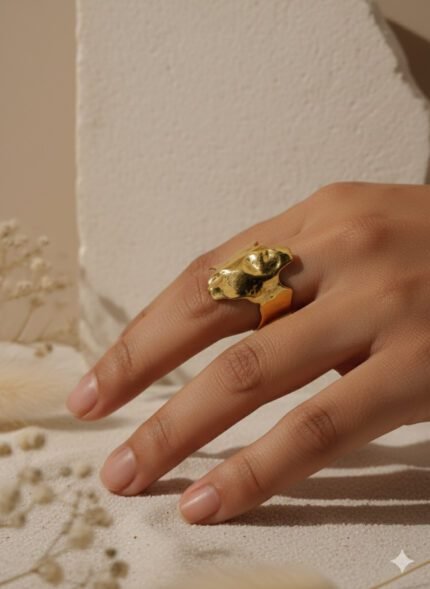 Demi Fine Hammered Adjustable Ring